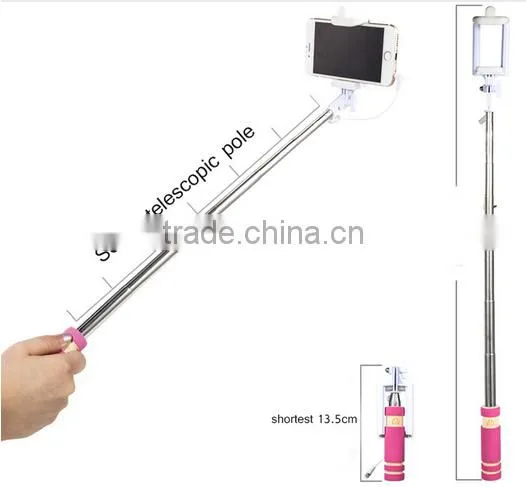 Promotion Cheap Stainless Steel Mini Selfie Stick Monopod photo-5