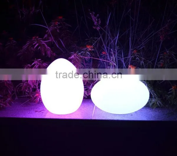Egg Shape Wireless Induction Charge Water Floating IP68 LED Garden Light Ball With IR/RF/APP Remote Control photo-3