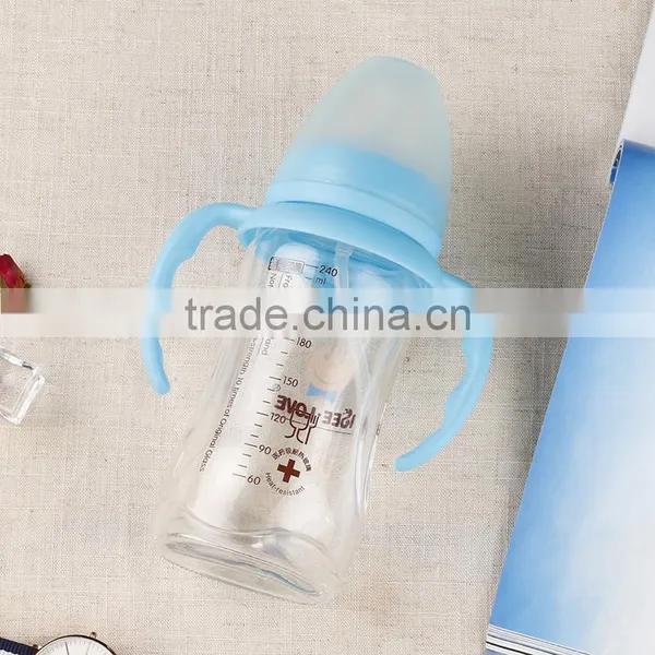 BPA Free Wide Neck Glass Feeding Baby Bottle photo-3
