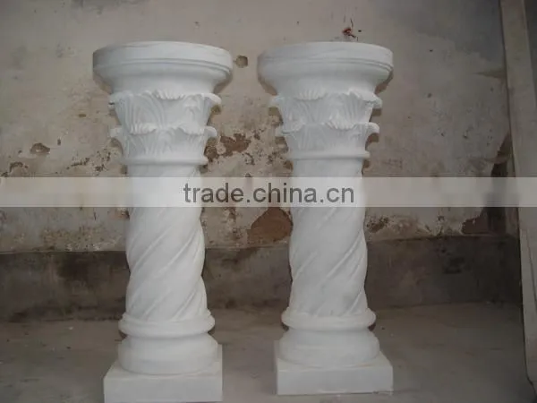 Good Quality Round Marble Column Marbe House Pillars Designs photo-4