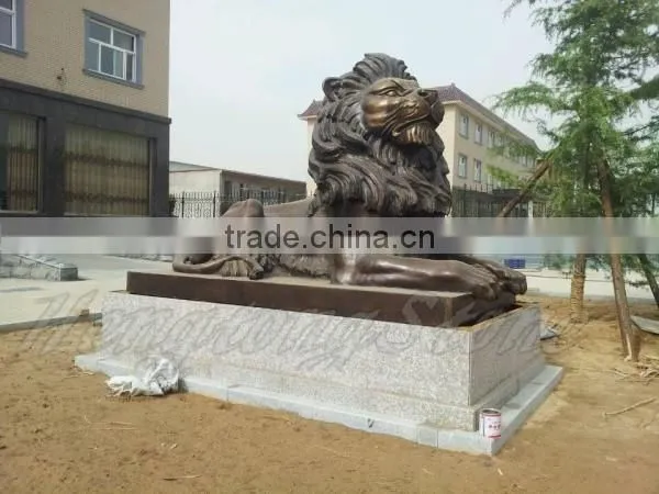 Large Outdoor Brass Lion Sculpture photo-2
