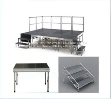 Portable Stage With Aluminum Legs for Events