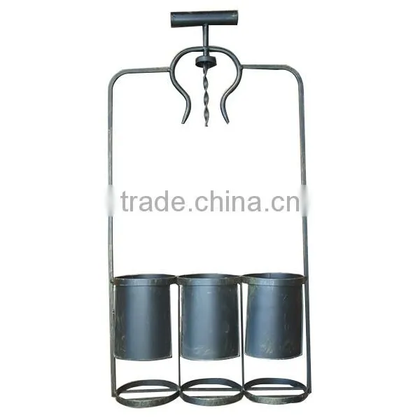 2015 Hot Selling Wall Mount Wine Rack Holds 3 Bottles photo-2