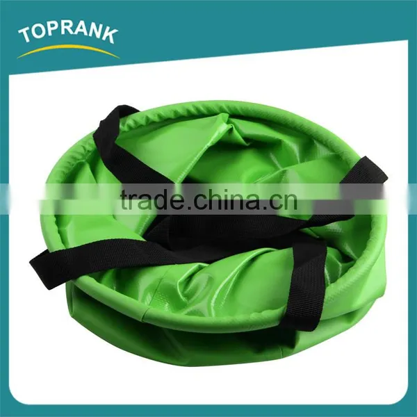 Portable Foldable Water Bucket Multifunctional 500D Collapsible Bucket for Camping Hiking photo-5