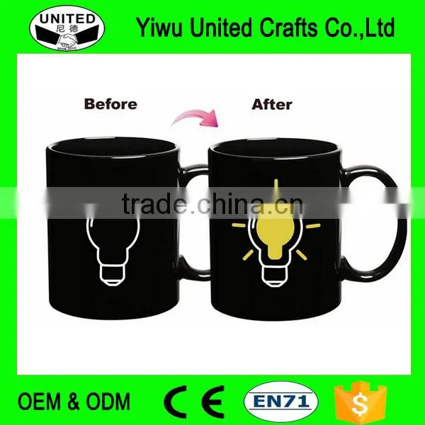 Lamp Bulb Hot Water Color Changing Coffee Mug