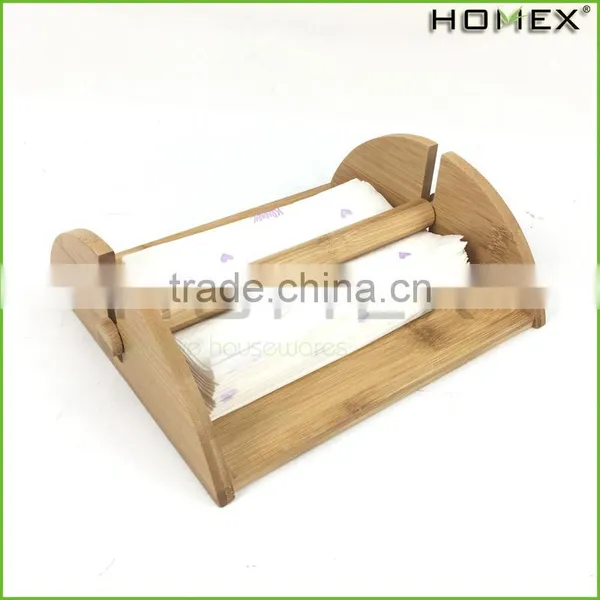 Bamboo Paper Holder Flat Napkin Holder Homex BSCI/Factory photo-2
