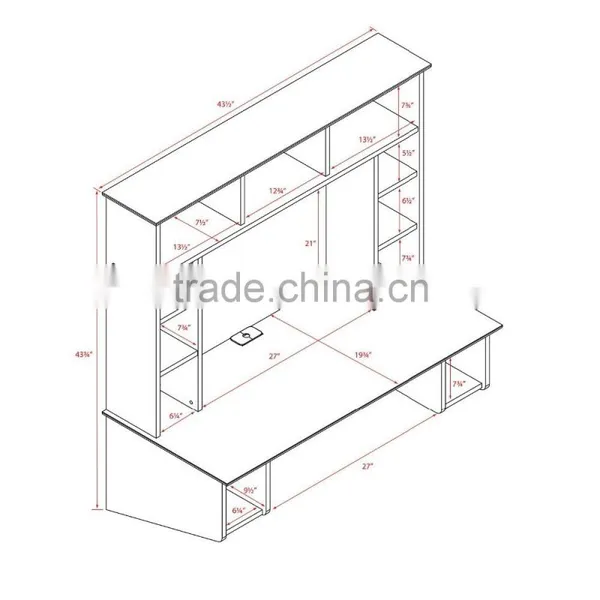 New Design MDF Wood Floating Table Wall Table Living Room Wall Mount Computer Desk Wall Desk photo-3