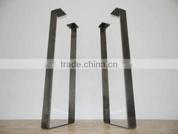 40 Inch Iron Black Matt Coated Flat Steel Bar Table Leg photo-5