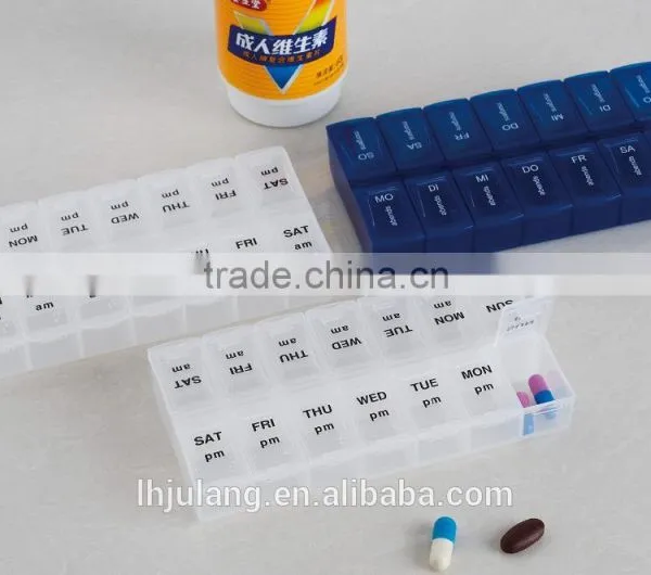 Hot Sell Plastic 14 Compartment Pill Box / Plastic 14 Compartment Pill Box photo-4