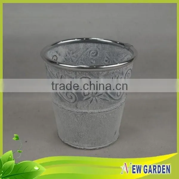 Outdoor Large Size Garden Nonwoven Silver Standing Pot for Plant photo-4
