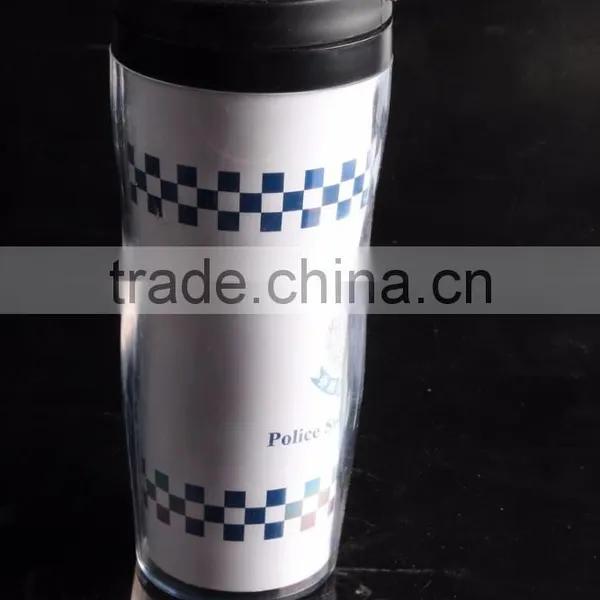 12oz BPA Free Paper Insert Double Wall Plastic Tumbler/ Thermo Mug photo-4