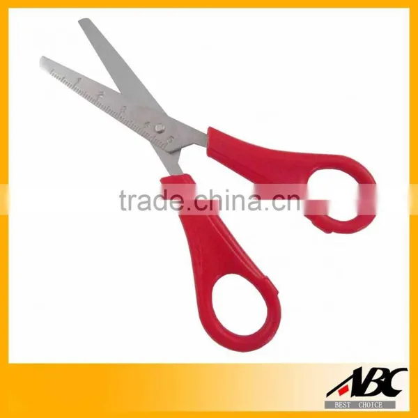Fancy Style Stainless Steel Student Ruler Scissors photo-6