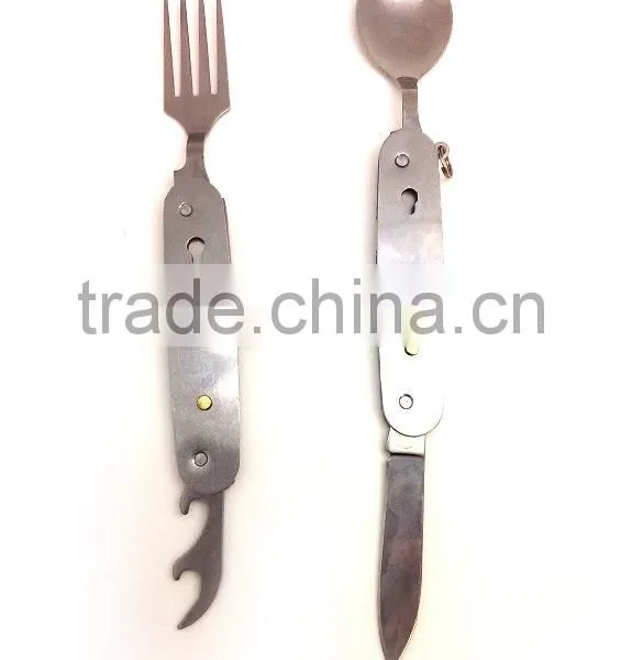 High Quality Stainless Steel Fork and Spoon Tool Set, 6 in 1 Fork and Spool Set photo-4