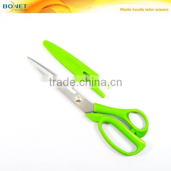S14011 LFGB Certificated 9" Plastic Sheath ABS Plastic Handles Tailor Scissors photo-2