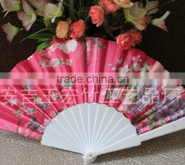 Promotional Plastic Hand Fan With Flower photo-6