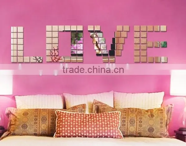 Collocation Photo Wall Stickers,DIY Golden Mosaic 3d Wallpaper for Wall Stickers photo-2