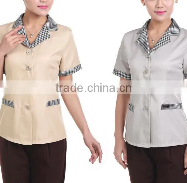Classic Design Hotel Housekeeping Uniform for Women