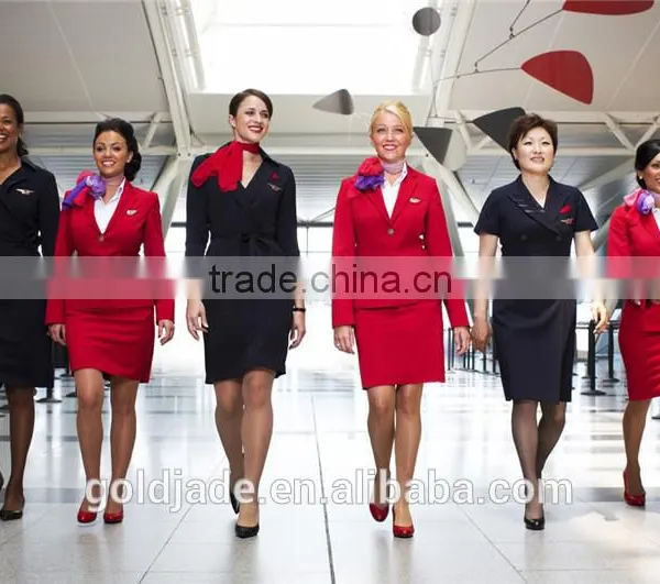 OEM Custom Airline Uniform For Stewardess, Airline Hostess Uniform, Airport Uniform photo-4