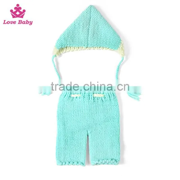 Handmade Knitted Crochet Sets Infant Newborn Baby Photo Props LBP20160218-30 photo-2
