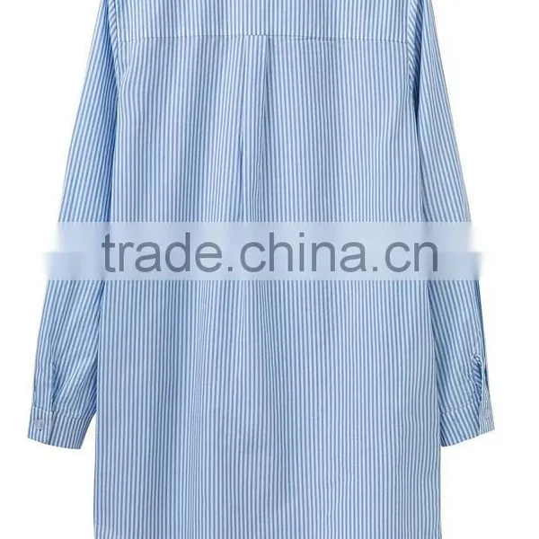 Runwaylover EY2328B 2017 Lastest Styles Fashion Design Ladies Long Loose Blouse photo-3