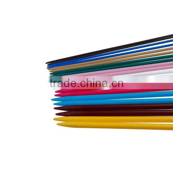 Custom 36.0cm Colorful Plastic Single Pointed Knitting Needles photo-2