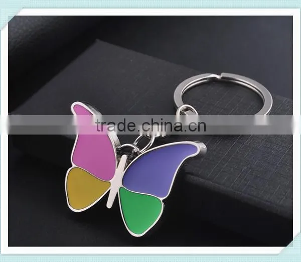 Butterfly Keychains Novelty Metal Keyrings Gift photo-2