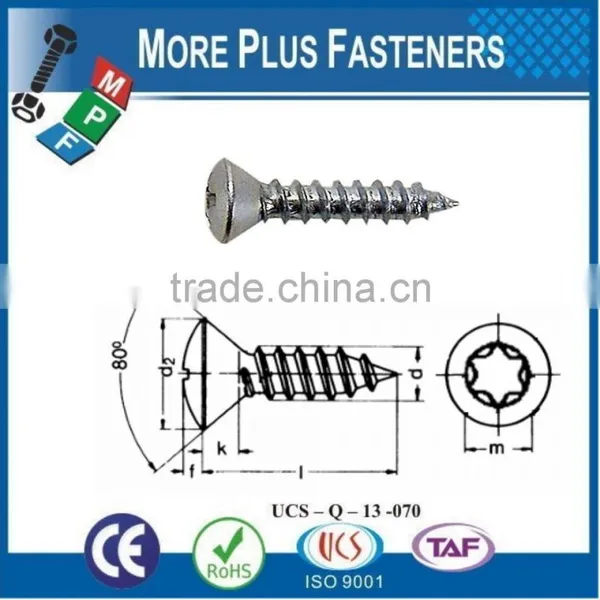 Made in Taiwan Phillips Recess Oval Countersunk Head Tapping Screw photo-5