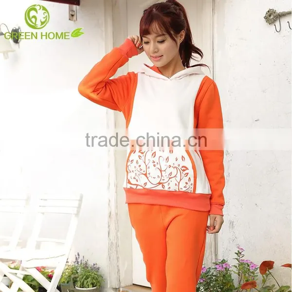 2018 The Lower Abdomen Leaves the Design of a Hooded Suits Garment AK083 photo-2