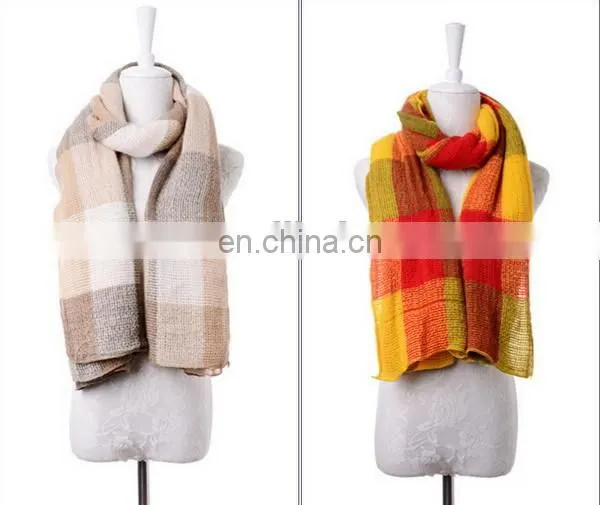 Square Tartan Mix Color Scarf Warming Scarf Many Colors Choice Scarves photo-4