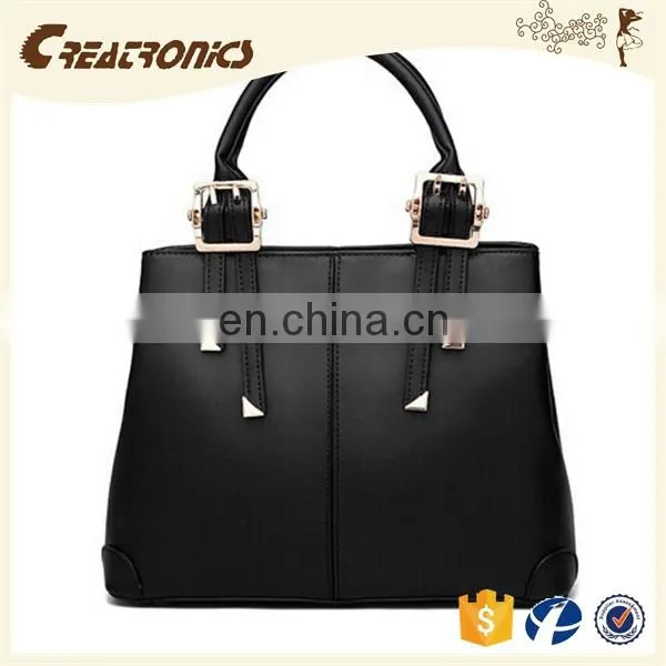 CR Europe Market Expert Recommend Tote Bag Woman Handbag Dark-blue Colors New Arrival High Quality pu Leather Tote Bag photo-4