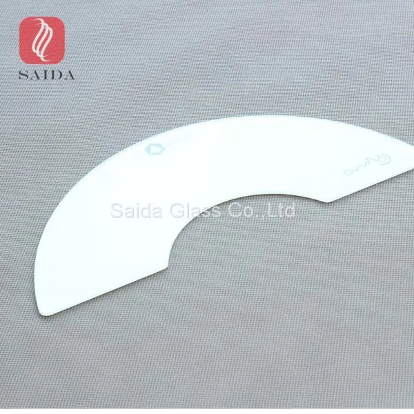 Custom Sector Shape White Printed Tempered Glass Panel for Home Appliance Parts photo-3