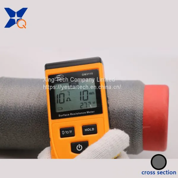 Carbon Conductive Fiber Nylon Filament 20D Twist With 50D White FDY Polyester Filament Anti-Static Yarn for ESD Garments-XT11531 photo-2