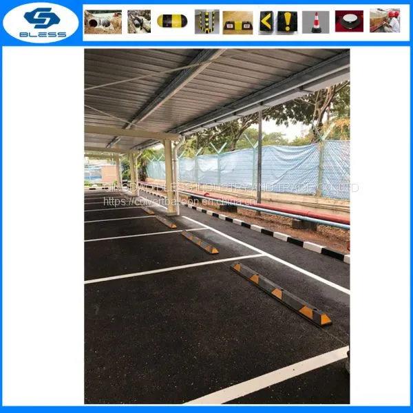 1650mm Long Rubber Car Parking Safety Wheel Stopper 1650*140*100mm Exported to Singapore America Canada photo-3