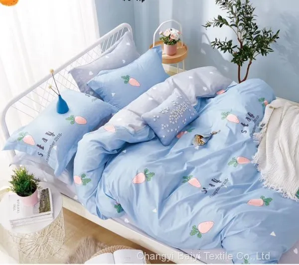 100 Polyester Twill Bed Sheet Printed Microfiber Fabric Wholesale photo-5