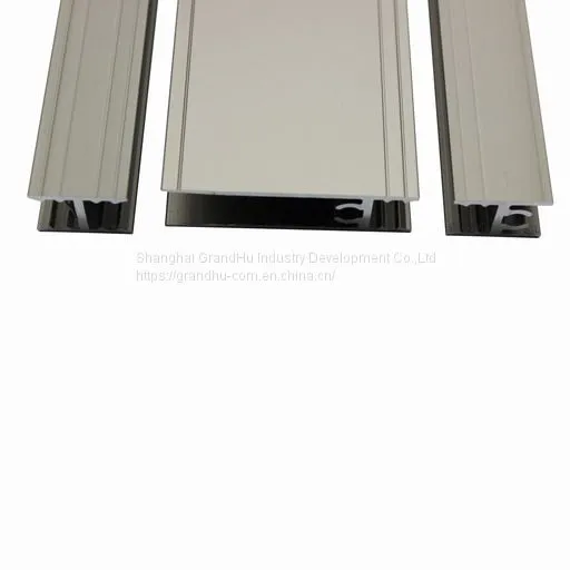Wardrobe Sliding Door Track Profile Aluminium Stile Vertical Handle photo-4