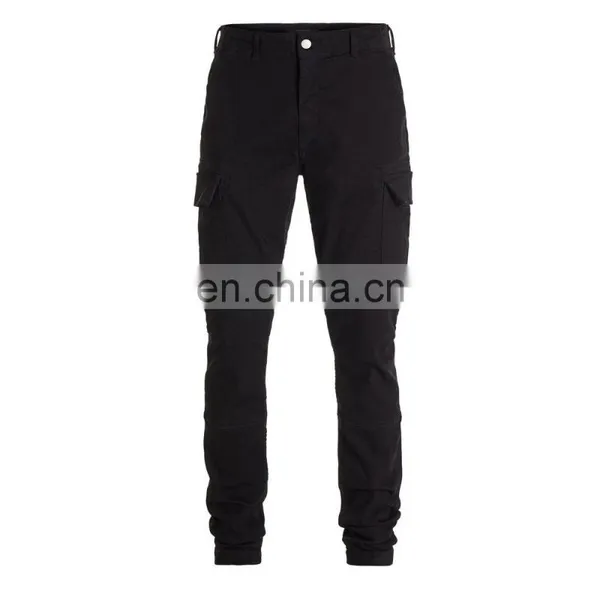DiZNEW CUSTOM FASHION BLACK STRETCH DENIM PANT CARGO JEANS MEN photo-2