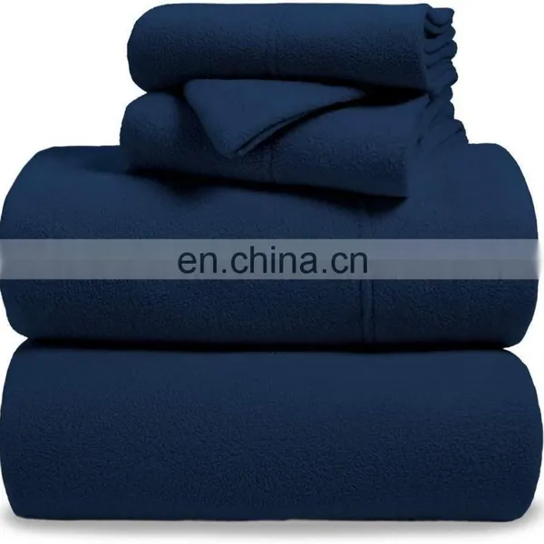 China Manufacturer King Size Fitted Bed Sheet Bed Sheet Set Teddy Fleece Fitted Sheet photo-4