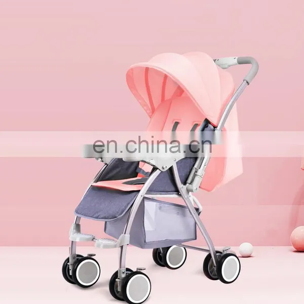 Factory Wholesale Baby Stroller Lightweight Bassinet Adjustable Toddler Pram photo-5