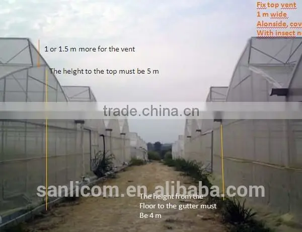 Agriculture Commercial Plastic Film Covered Greenhouses photo-3