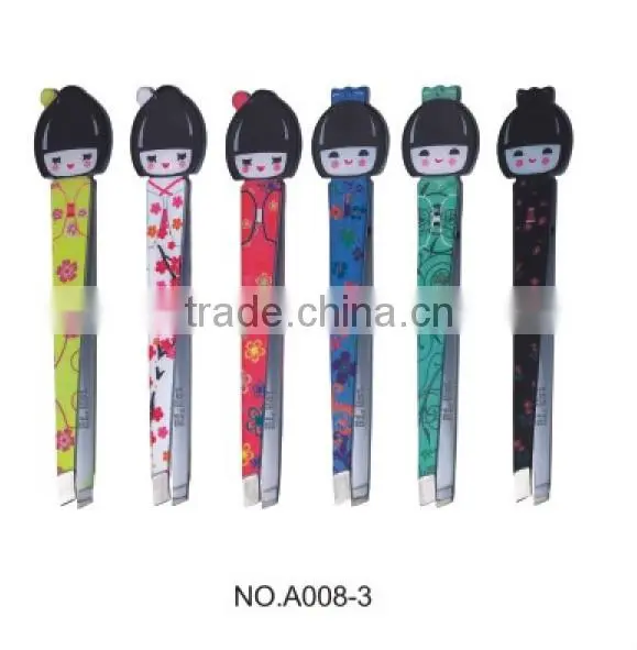 Eyebrow Clip and Steel Material Tweezers OPP Bag Packing