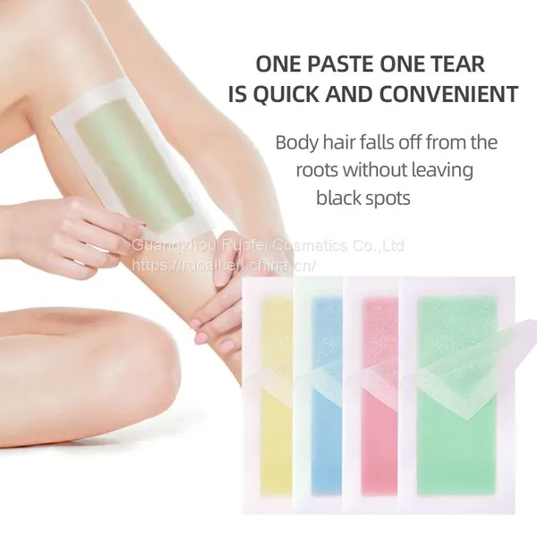 Body Depilatory Double Wax Strips Paper Cold Wax Strips photo-2