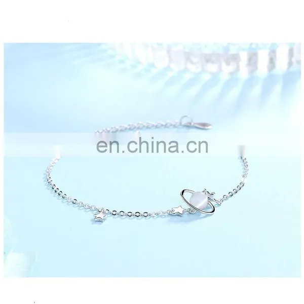 New Arrival Hot Sale Wholesale 925 Sterling Silver Custom Charm Bracelet Women photo-5