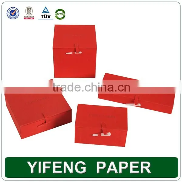 Supply Red Small Gift Box,wedding Box,food Box photo-2