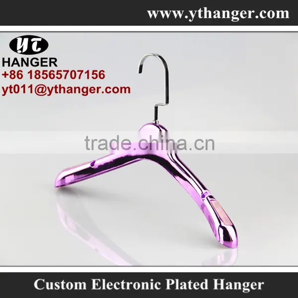 IMY-352 Silver Plating High Grade Hanger for Wholesale Plastic Non-slip Hanger photo-2