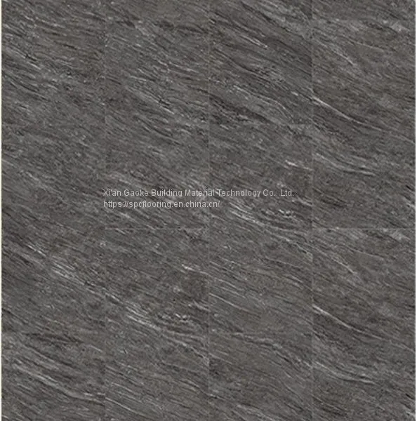 GKBM Greenpy MJ-S6014 Home Deco Fireproof Click Black Quartz Stone Composite SPC Flooring photo-5