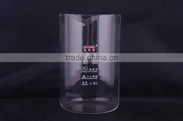 Borosilicate Glass Measuring Beaker, Glass Parts of Coffee Maker, Different Size, Withstand Boiling Temperatures