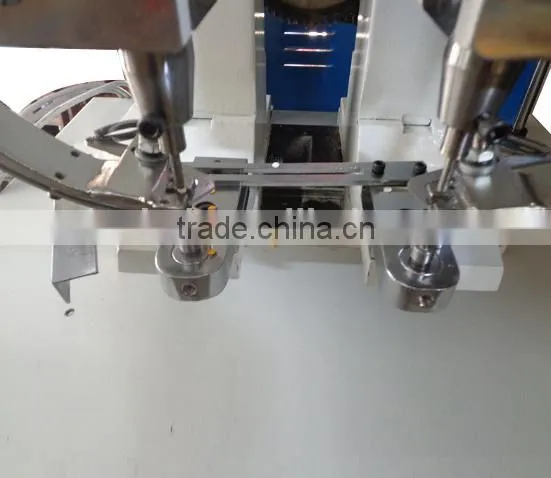 HAS VIDEO 195 Cycles 2 Heads Electric Paper Bag,Non Woven Bag,Shopping Bag Semi Automatic Eyelet Punch Machine photo-4