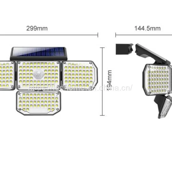 PIR Sensor Modern Solar Outdoor Wall Lights photo-3