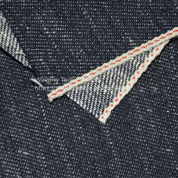 12oz 55% Cotton 45% Ramie Right Twill Edwin Rainbow Selvedge Jeans Denim Fabric 12oz 32/33“ photo-3