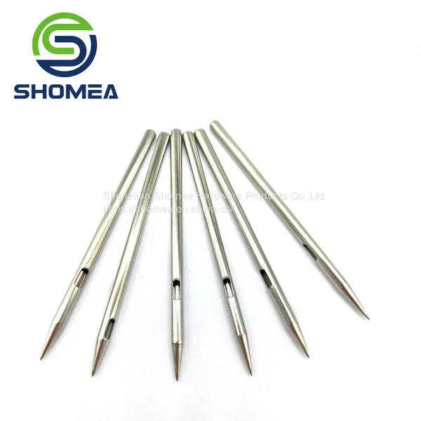 Shomea Customized Thin Wall Stainless Steel Cut Slot Needle Cannula With Pencil Point Tip photo-5